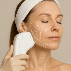 Woman having HI-FU to reduce wrinkles call LA LIPO Lower Sydenham Now!