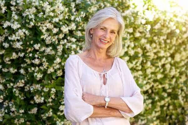 Older woman happy with urinary incontinence treatment Lower Sydenham