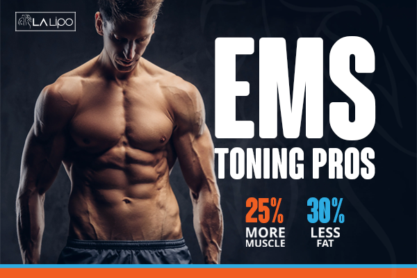 Image of man with sculpted stomach showing the fat loss and muscle gain of LA-EMS Body Sculpting Treatment Lower Sydenham